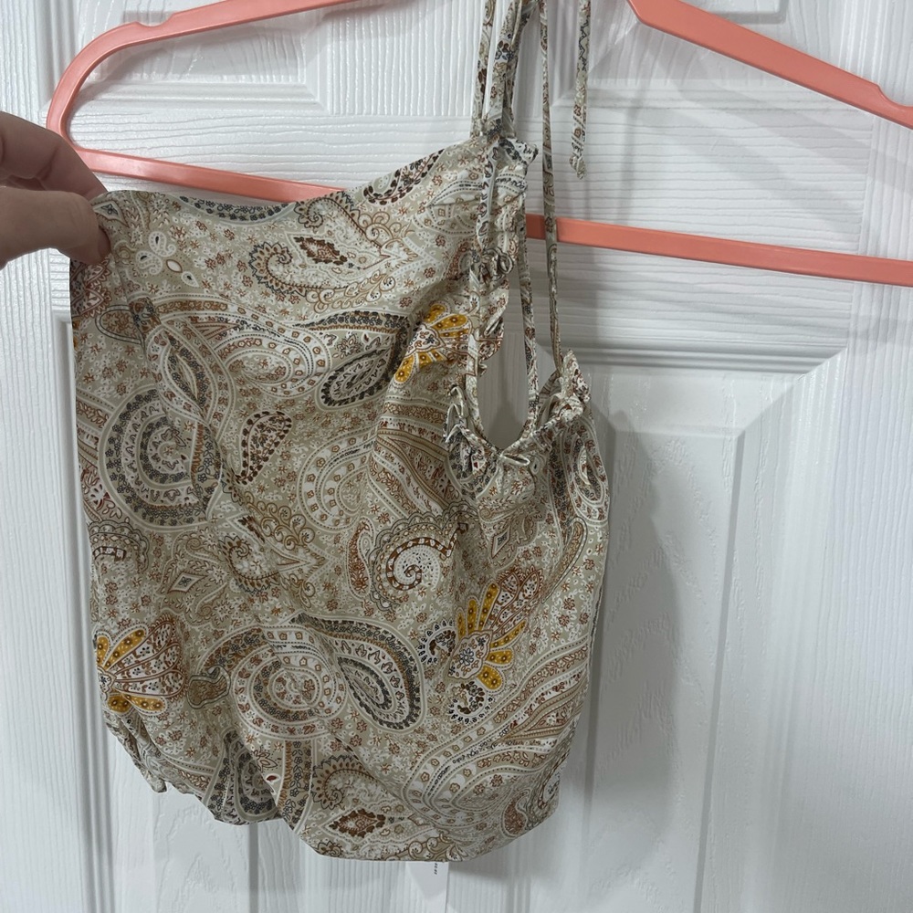 Bandana Crop Top Open Back